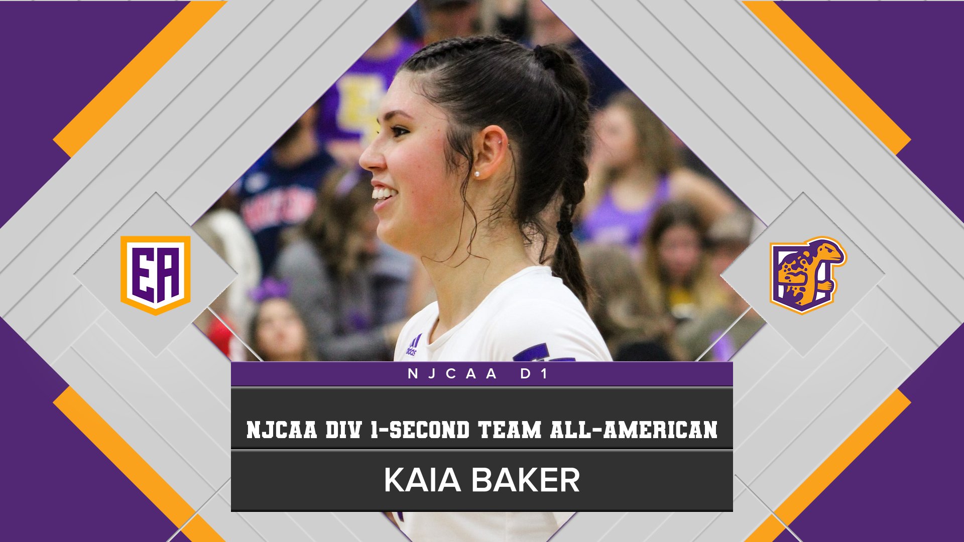 Kaia Baker Earns All-American Volleyball Honors