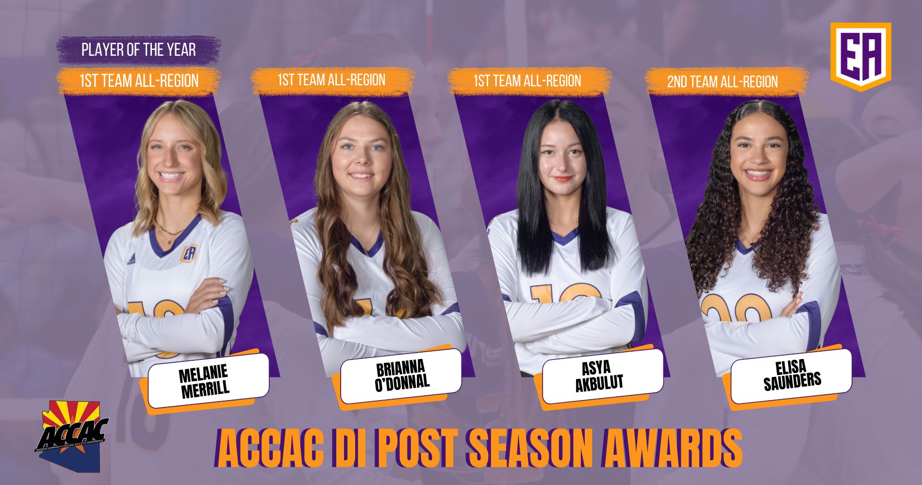 Eastern Arizona College Volleyball Region I Postseason Honors