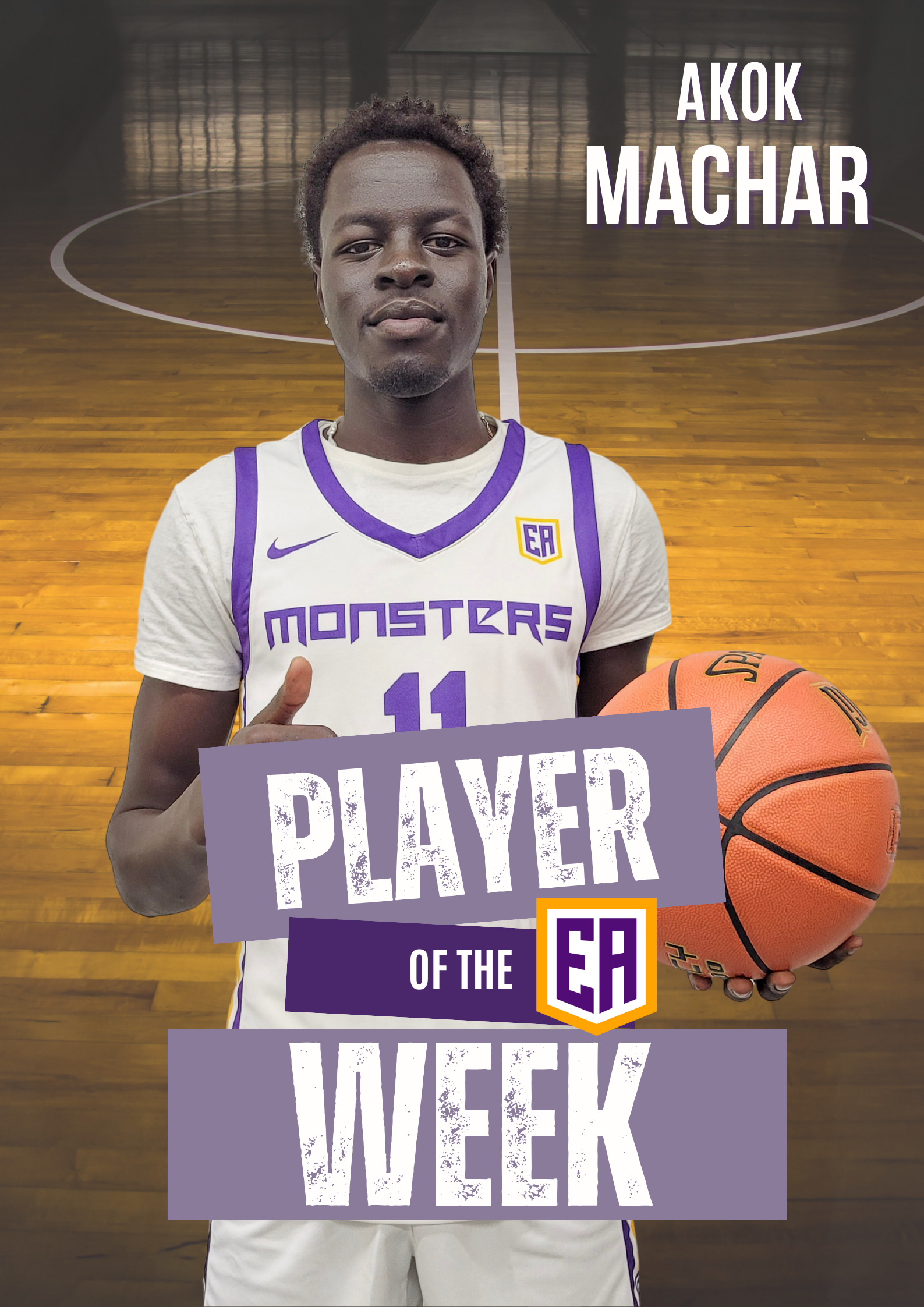 Machar Named ACCAC Week 10 Player of the Week