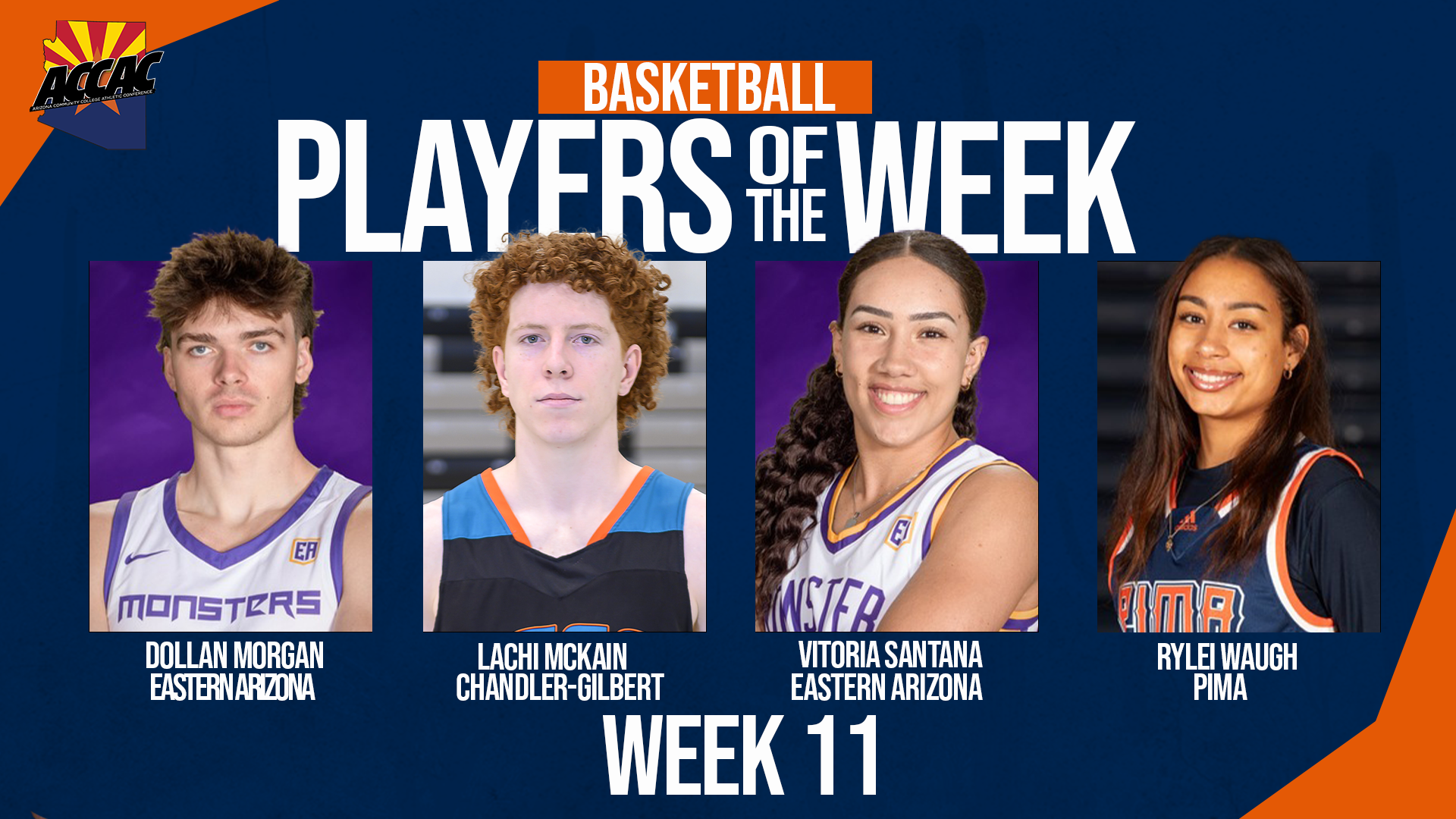 Two From EAC Named ACCAC Player of the Week for Week 11