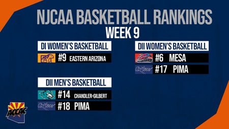 Lady Monsters Move up to #9 in the NJCAA DI Poll