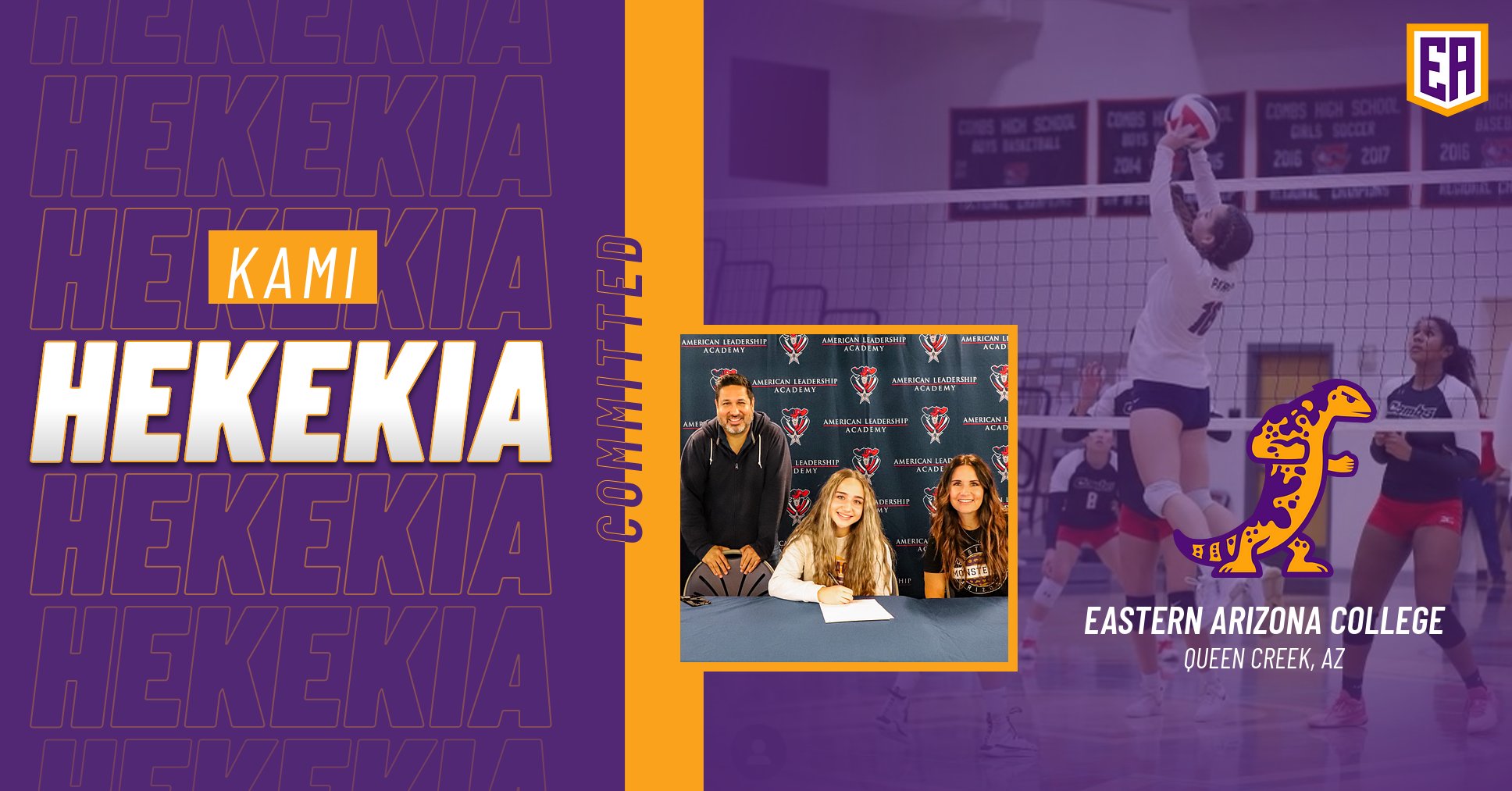 Kami Hekekia Signs with EAC